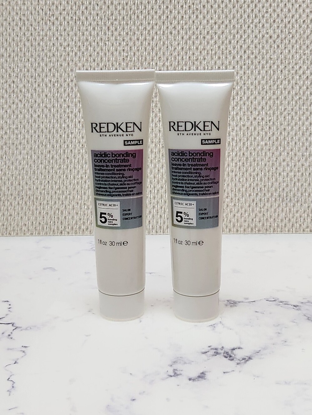 2 Redken Acidic Bonding Concentrate 5% Travel Size 1 oz New